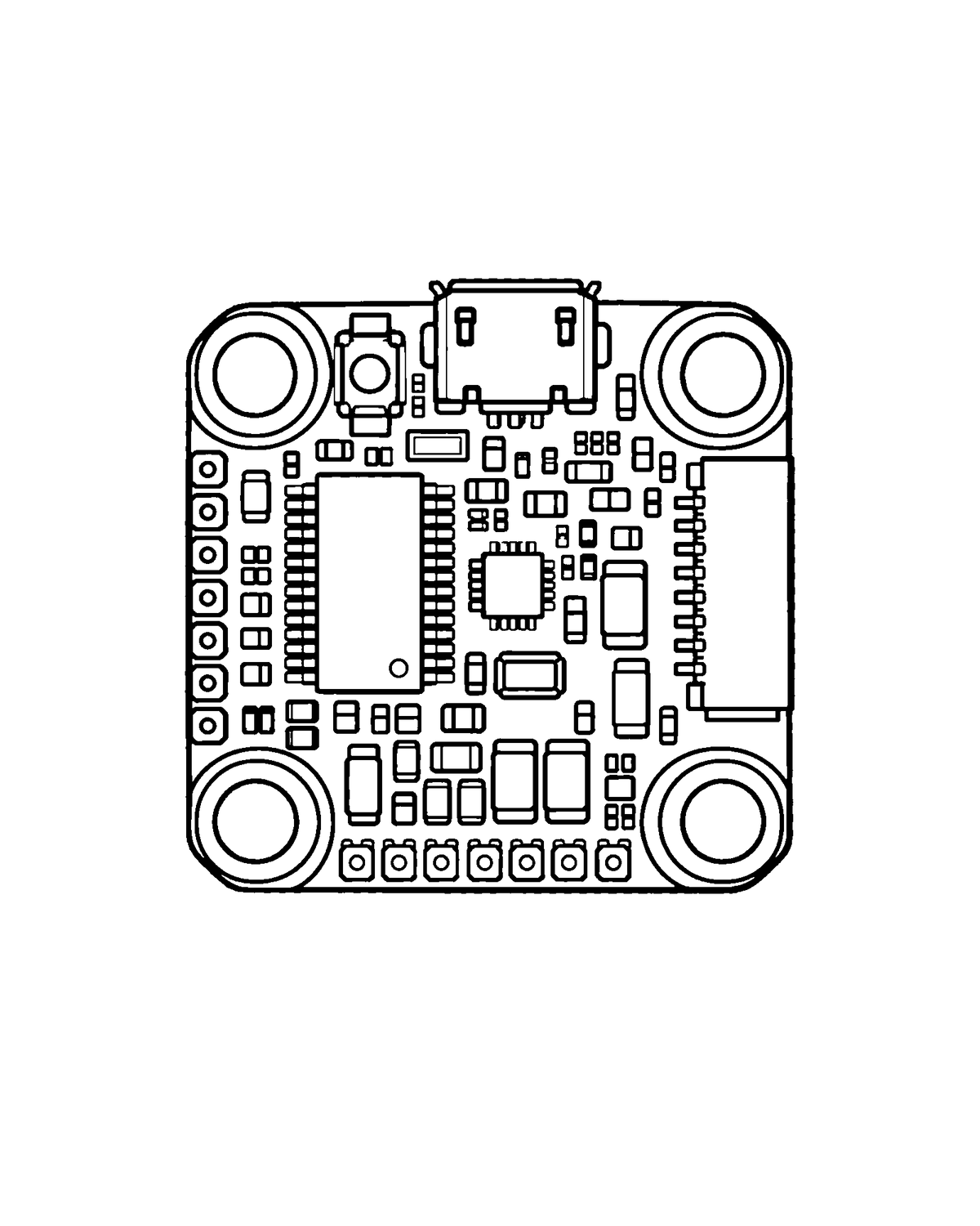 飛控｜Nexowing 商品系列黑線簡筆畫