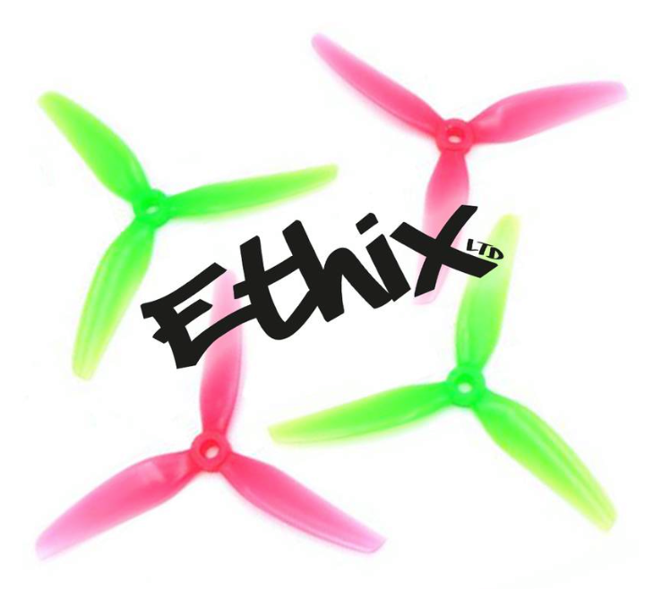 HQProp Ethix S3 螺旋槳 Watermelon （2 正＋2 反）-PC 聚碳酸酯｜FPV 螺旋槳