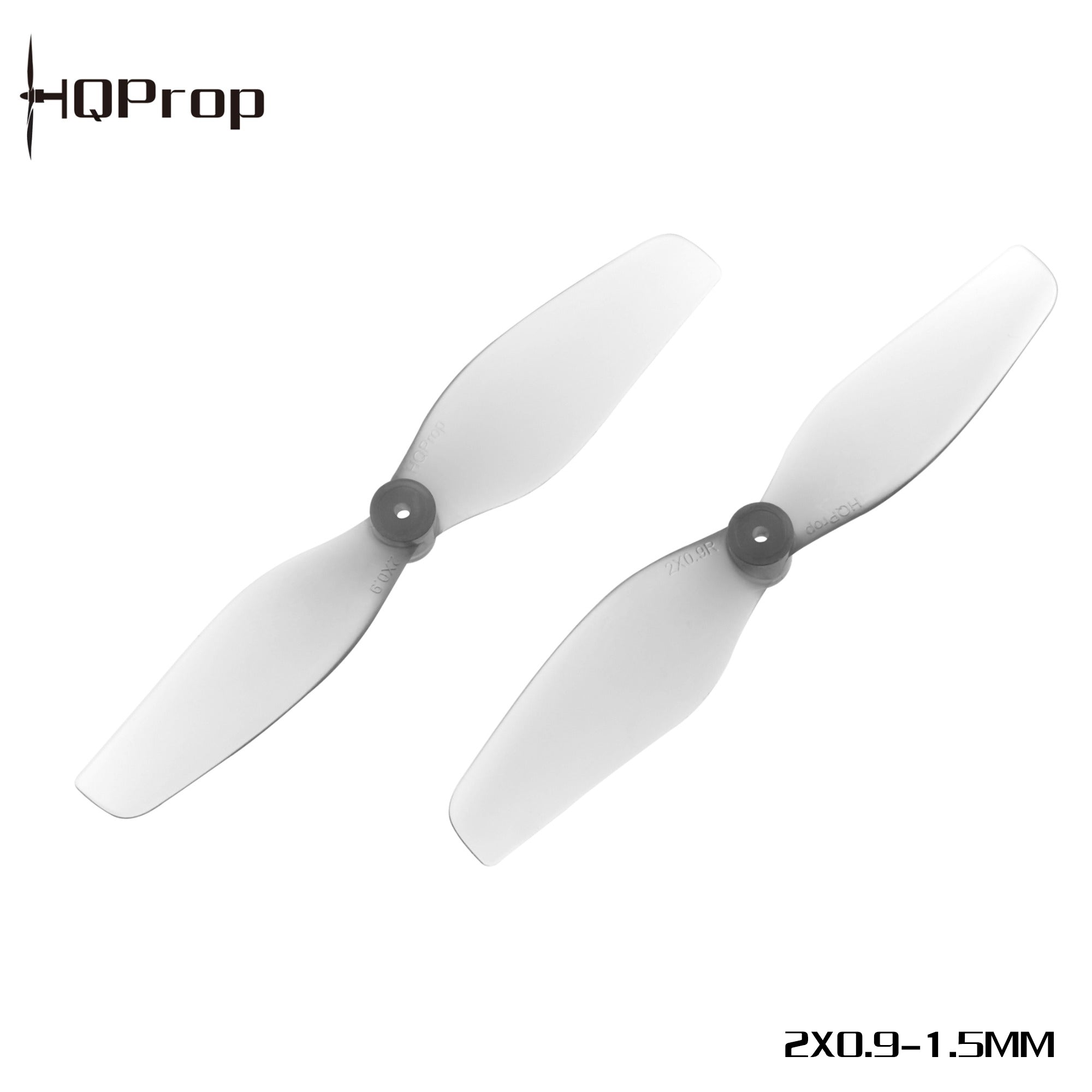 HQProp Ultralight 螺旋槳 2X0.9 (51MM) 灰色（2 正＋2 反）-PC-1.5MM 軸孔｜FPV 螺旋槳