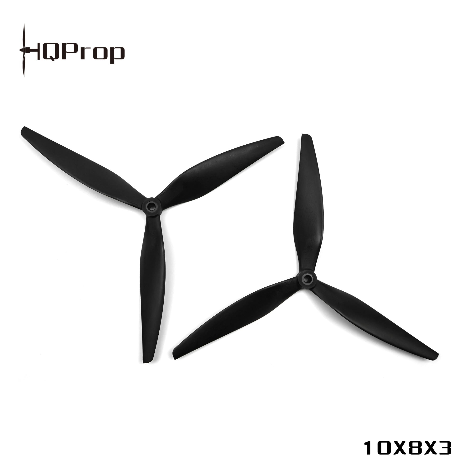 HQProp MacroQuad 螺旋槳 10X8X3（2 正＋2 反） 黑色-玻纖強化尼龍｜FPV 螺旋槳