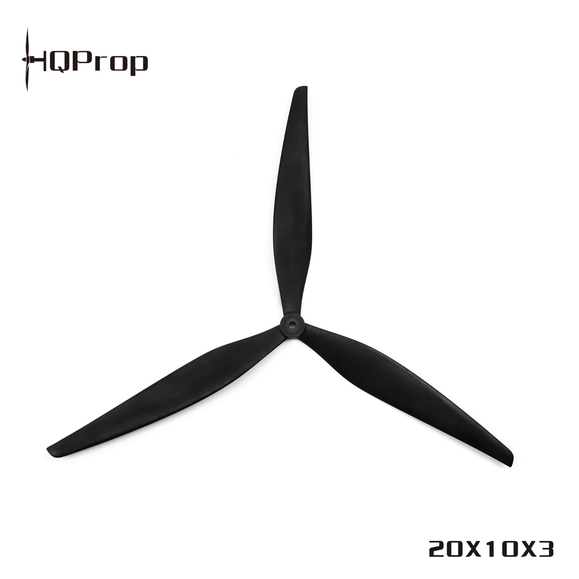 HQProp 20X10X3 (1CW＋1CCW) 黑色-玻纖強化尼龍｜FPV 螺旋槳