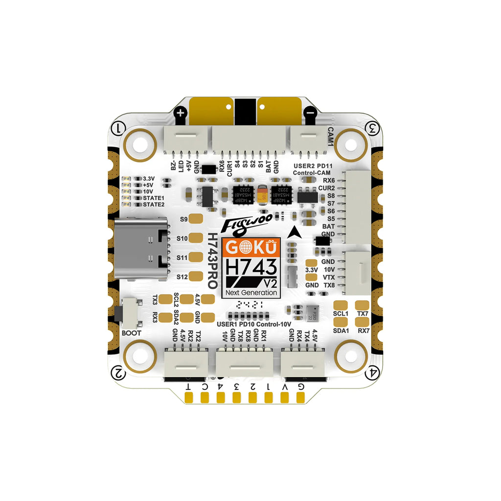 Flywoo 悟空GOKU H743 PRO 55A 32Bit 128K 穿越機飛塔