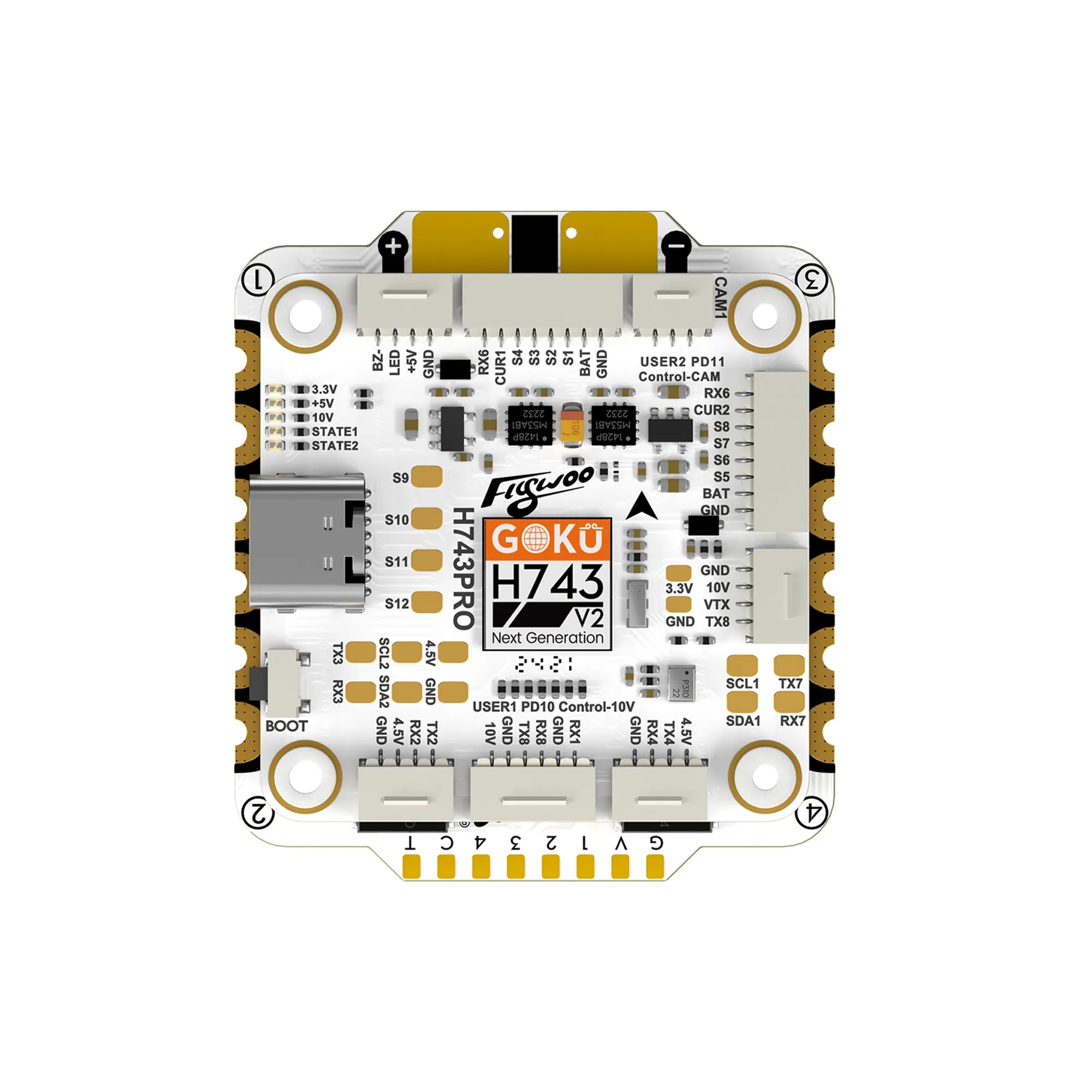 Flywoo 悟空GOKU H743 PRO 55A 32Bit 128K 穿越機飛塔