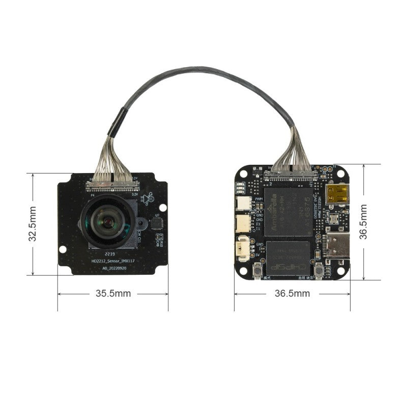 Foxeer 4K Ambarella A12 Camera UAV PWM Remote Control WiFi Distortionless Lens TV Out Micro HDMI (New Version)｜FPV 攝影機