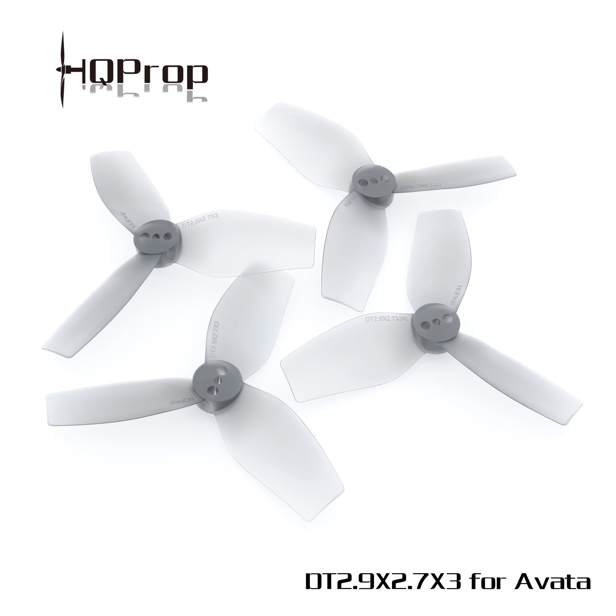 HQProp DT2.9X2.7X3 for DJI Avata （2 正＋2 反）-PC 聚碳酸酯 Carbonate｜FPV 螺旋槳