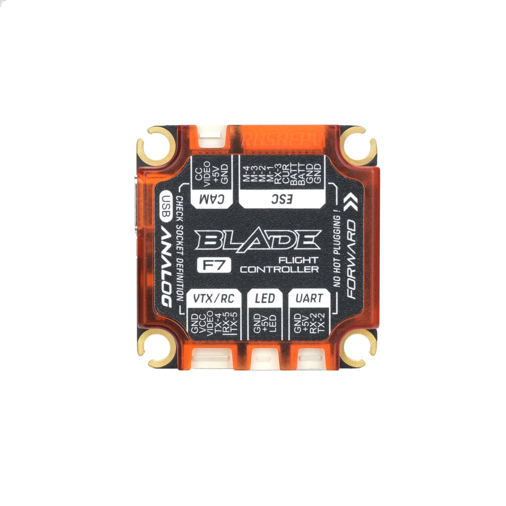 RUSHFPV BLADE F722 V2＋60A Extreme 模擬版｜30×30 飛控電變飛塔