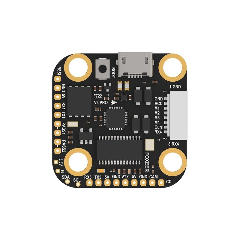 Foxeer Mini F722 V3 Pro FPV Flight Controller 20*20mm Build-In Pit PASS｜穿越機飛行控制器