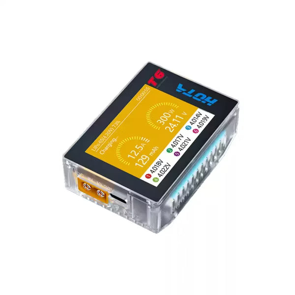 T6 智慧平衡充電器｜雙輸入300W PD/QC快充｜航模鋰電池專用