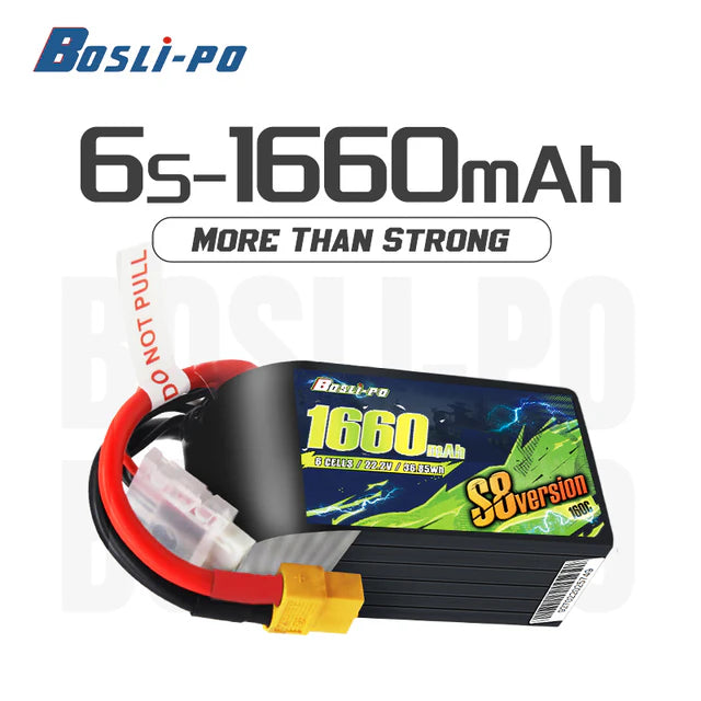 Boslipo S8 Version 1660mAh 160C 6S FPV Battery