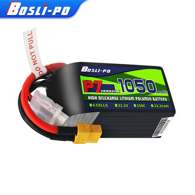 Boslipo P7 Version 1050mAh 150C 4/6/8S FPV Battery