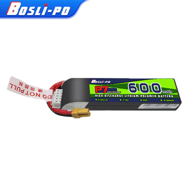 Boslipo P7 Version 600mAh 95C 2/3/4S FPV Battery