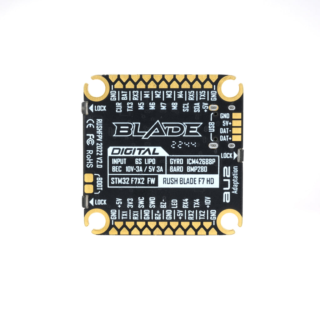 RUSHFPV BLADE F722 V2＋60A Extreme 數位版｜30×30 飛控電變飛塔