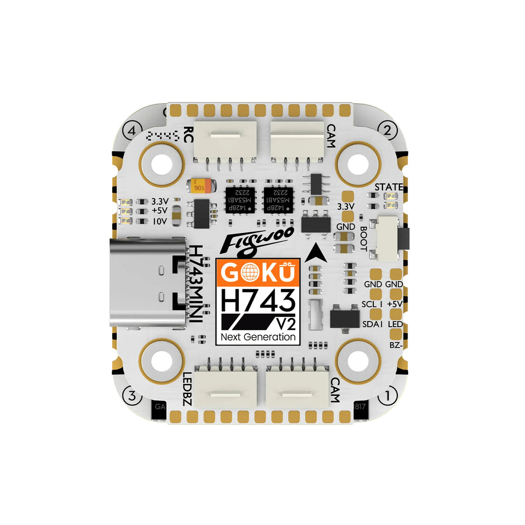 Flywoo 悟空GOKU H743 MINI 45A 32Bit 128K 穿越機飛塔