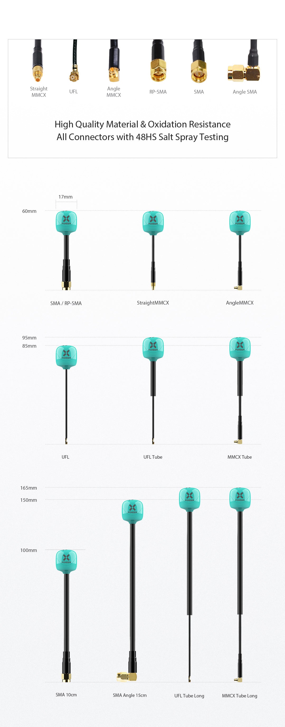 Foxeer Lollipop 4 Plus High Quality 5.8G 2.6dBi FPV Omni LDS Antenna