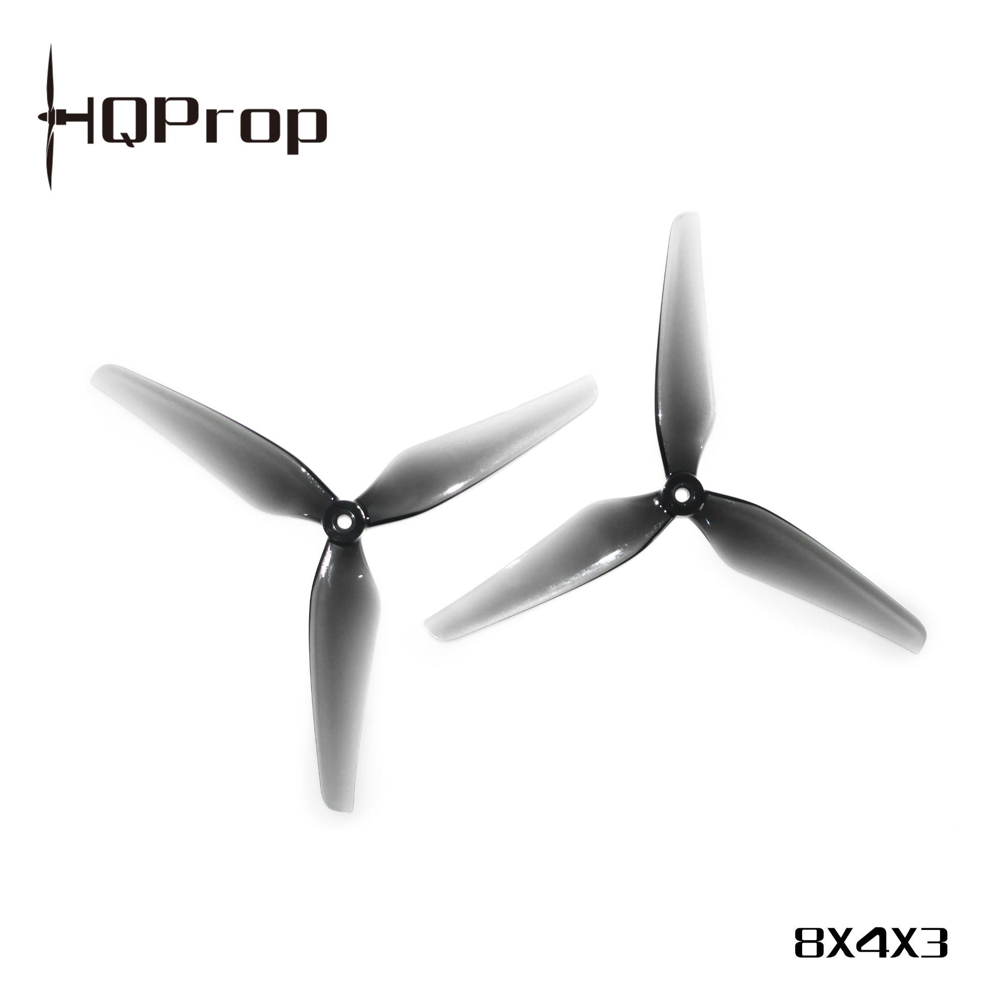 HQProp 8X4X3 灰色 （2 正＋2 反）-PC 聚碳酸酯｜FPV 螺旋槳