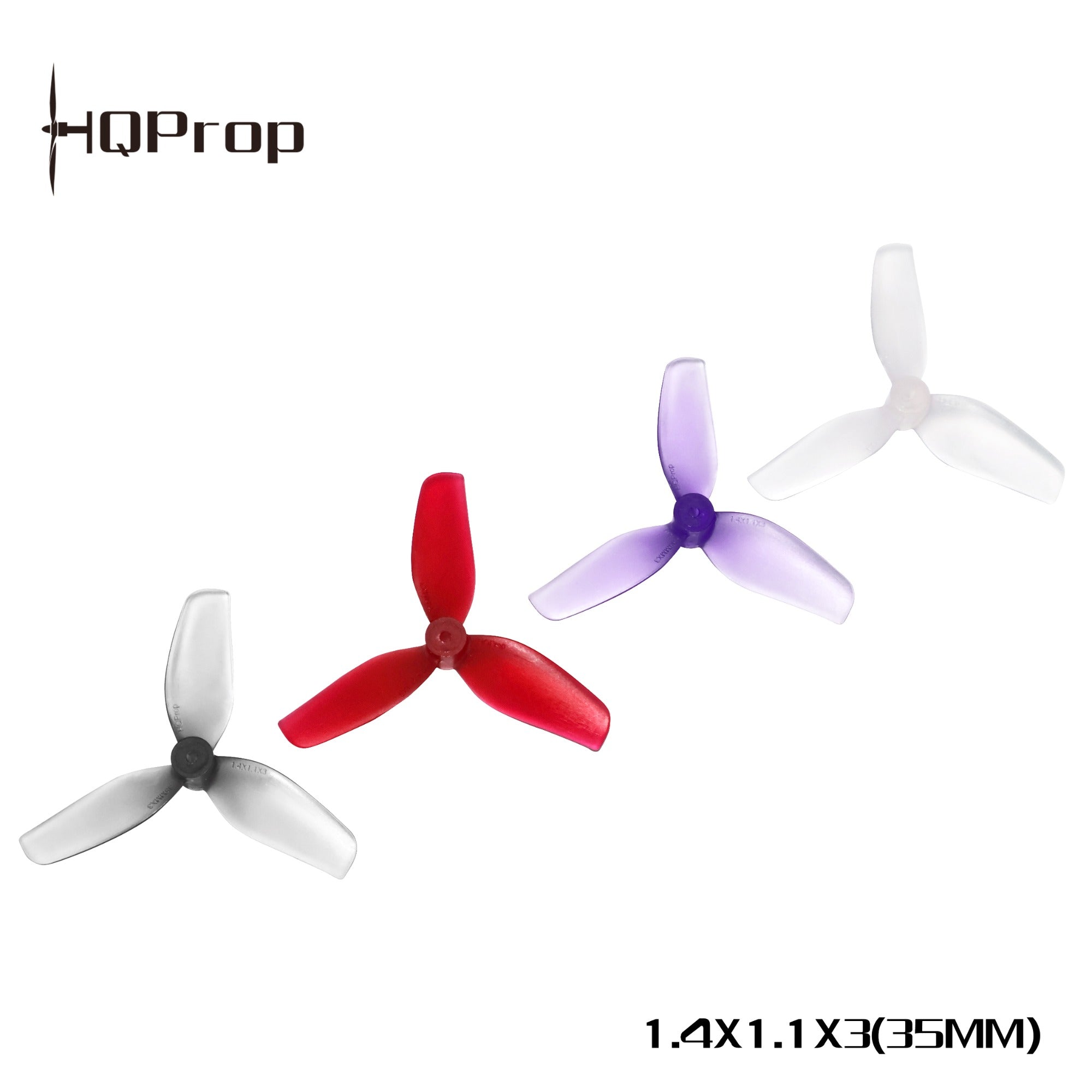HQProp 超輕量微型涵道螺旋槳 1.4X1.1X3(35MM) （2 正＋2 反）-PC｜FPV 螺旋槳