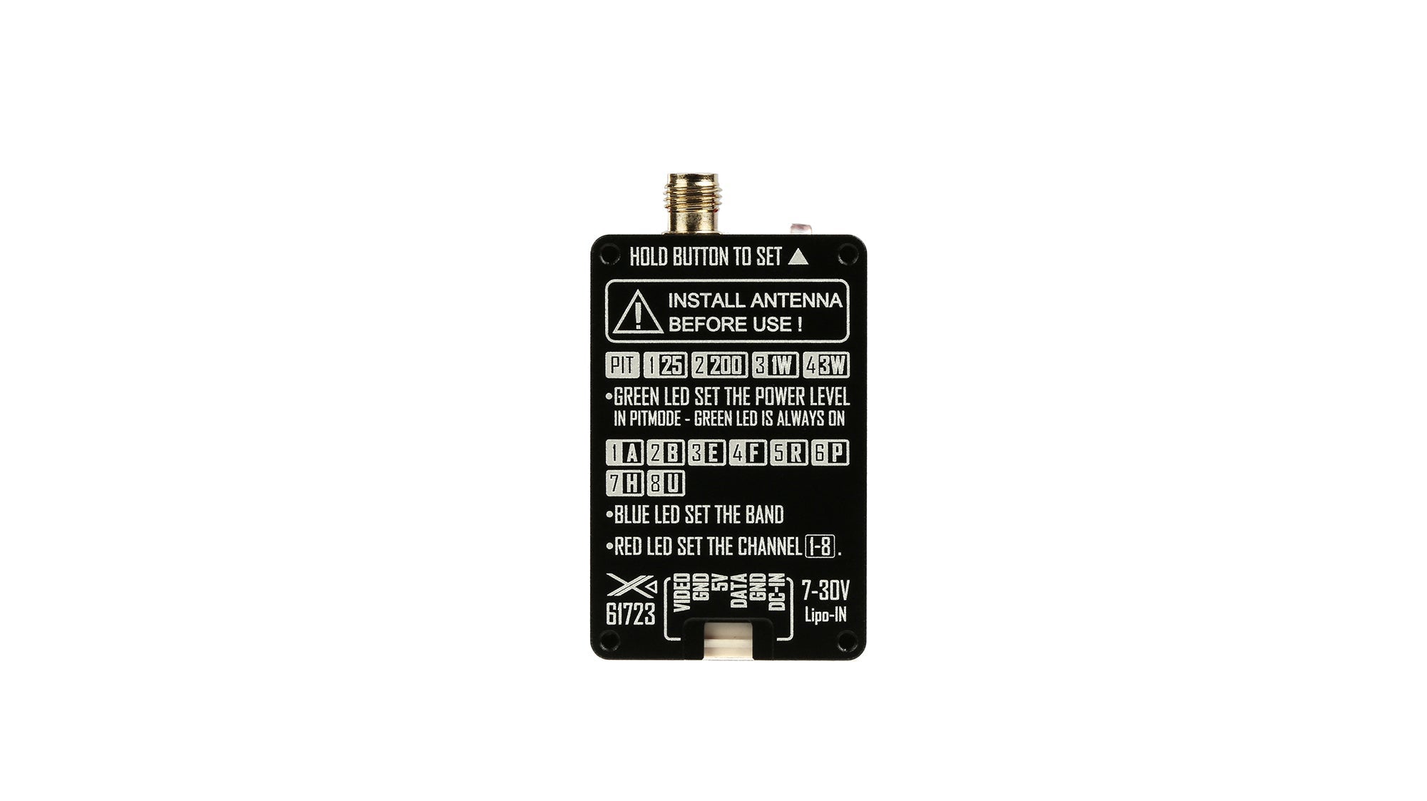 RUSHFPV XSPAN 6.1–7.2GHz 3W｜超寬頻 FPV 圖傳發射模組
