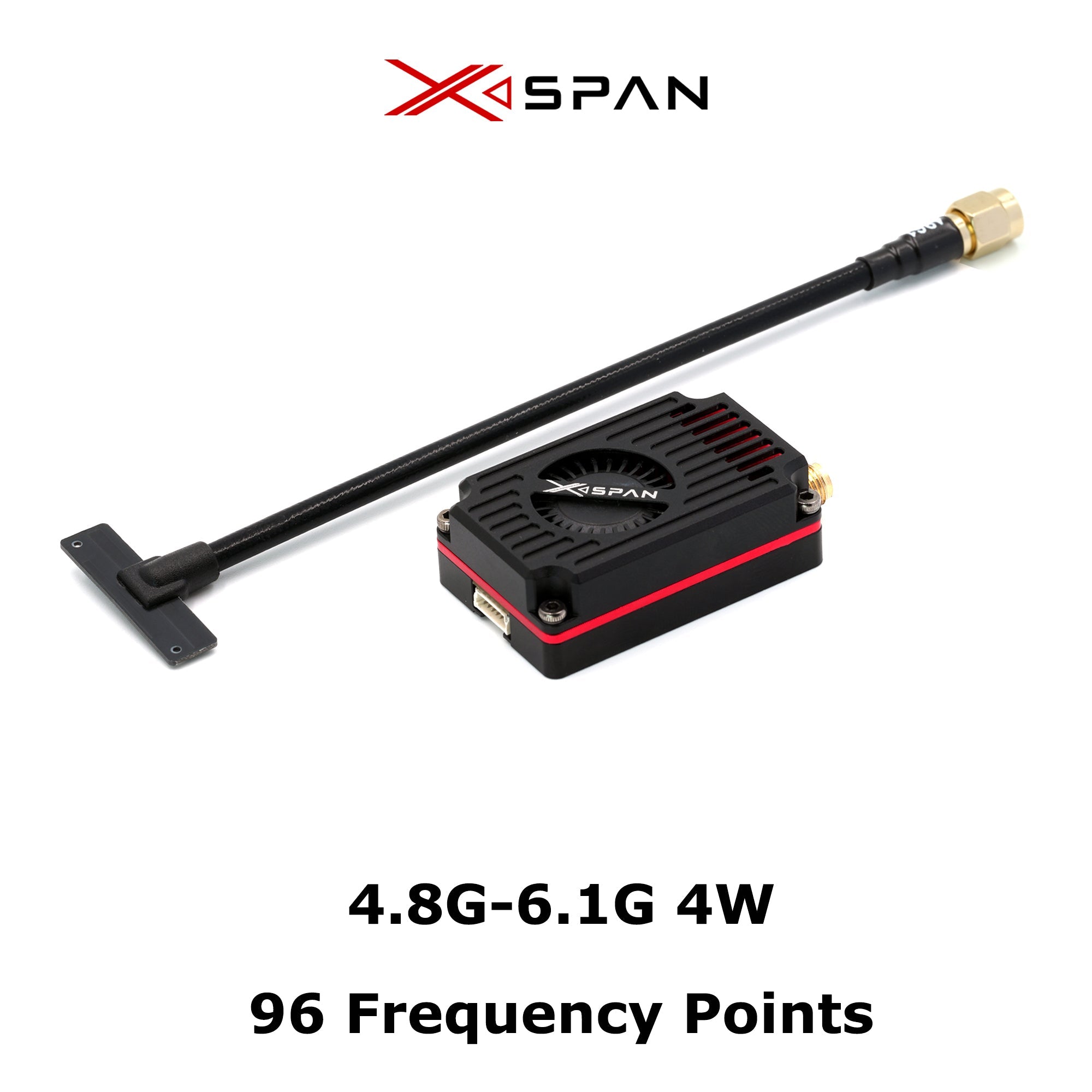 RUSHFPV XSPAN 4.8–6.1GHz 4W｜超寬頻 FPV 圖傳發射模組