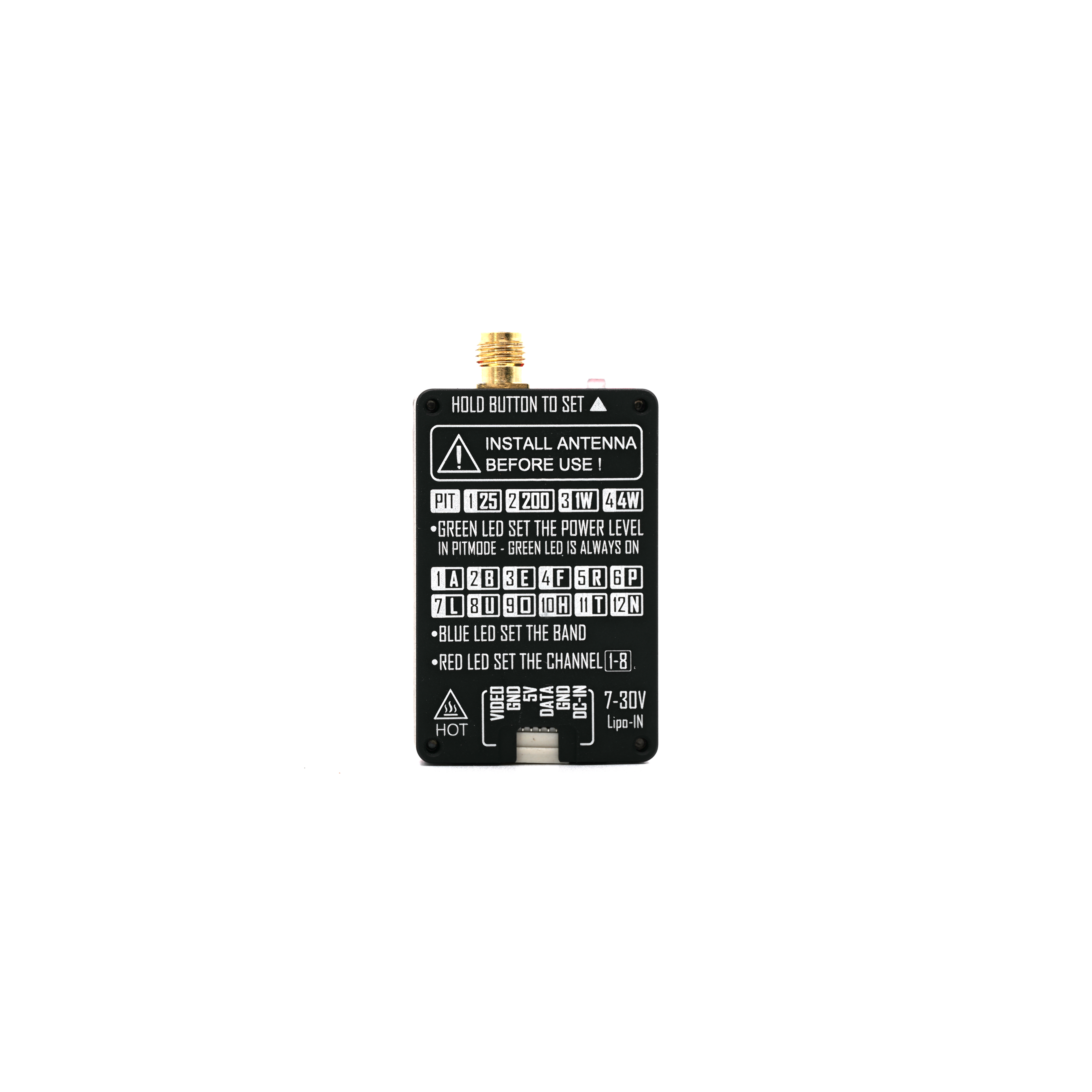 RUSHFPV XSPAN 4.8–6.1GHz 4W｜超寬頻 FPV 圖傳發射模組