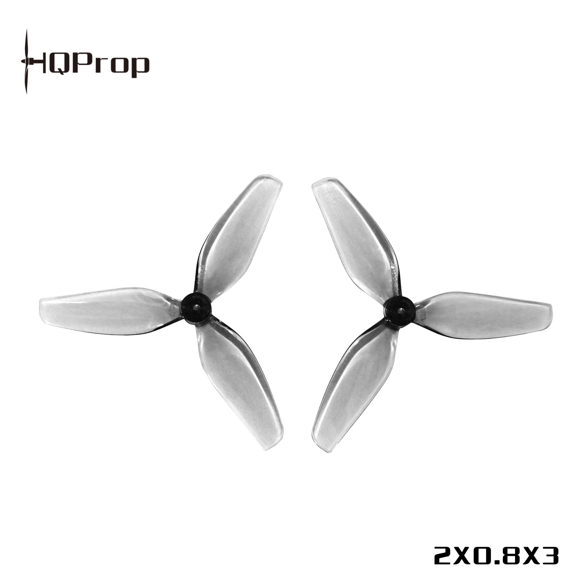 HQProp Ultralight 螺旋槳 2X0.8X3 (51MM) 灰色（2 正＋2 反）-PC-1MM 軸孔｜FPV 螺旋槳