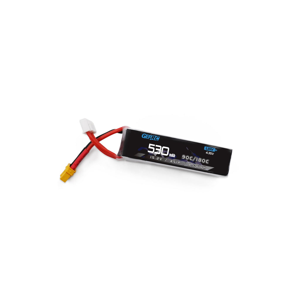 GEPRC 4S 530mAh 90/180C HV 3.8V/4.35V LiHV Battery