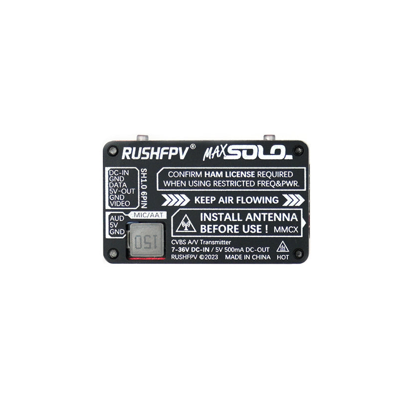 RUSHFPV MAX SOLO XBAND 4.9GHz 2.5W｜FPV 圖傳發射器