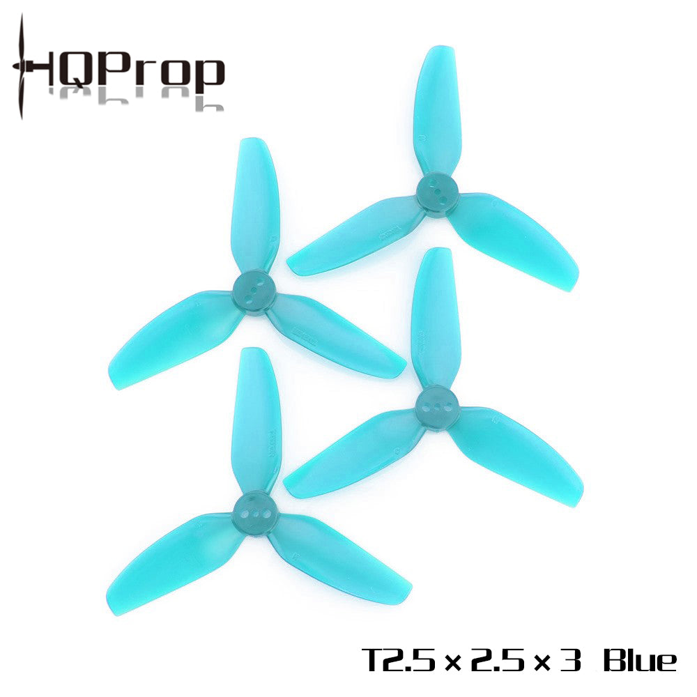HQProp 耐用螺旋槳 T2.5X2.5X3 （2 正＋2 反）-PC 聚碳酸酯｜FPV 螺旋槳