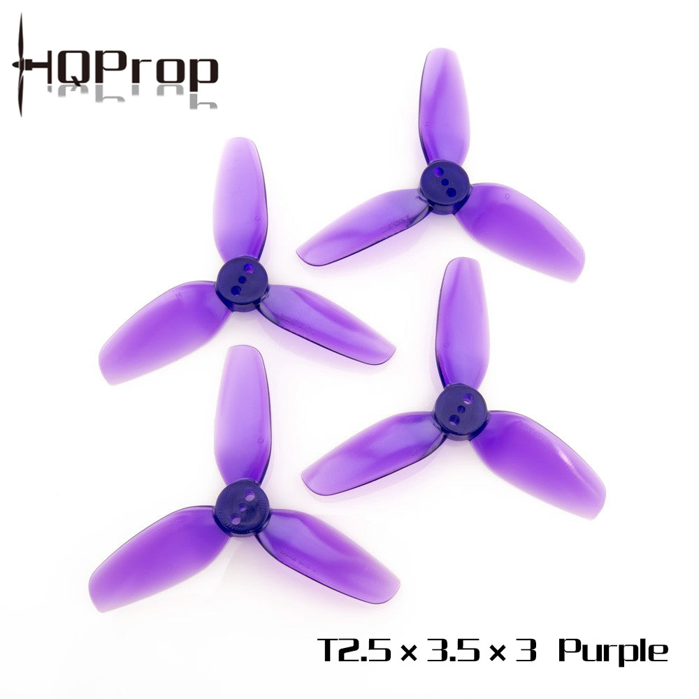 HQProp 耐用螺旋槳 T2.5X3.5X3 （2 正＋2 反）-PC 聚碳酸酯｜FPV 螺旋槳