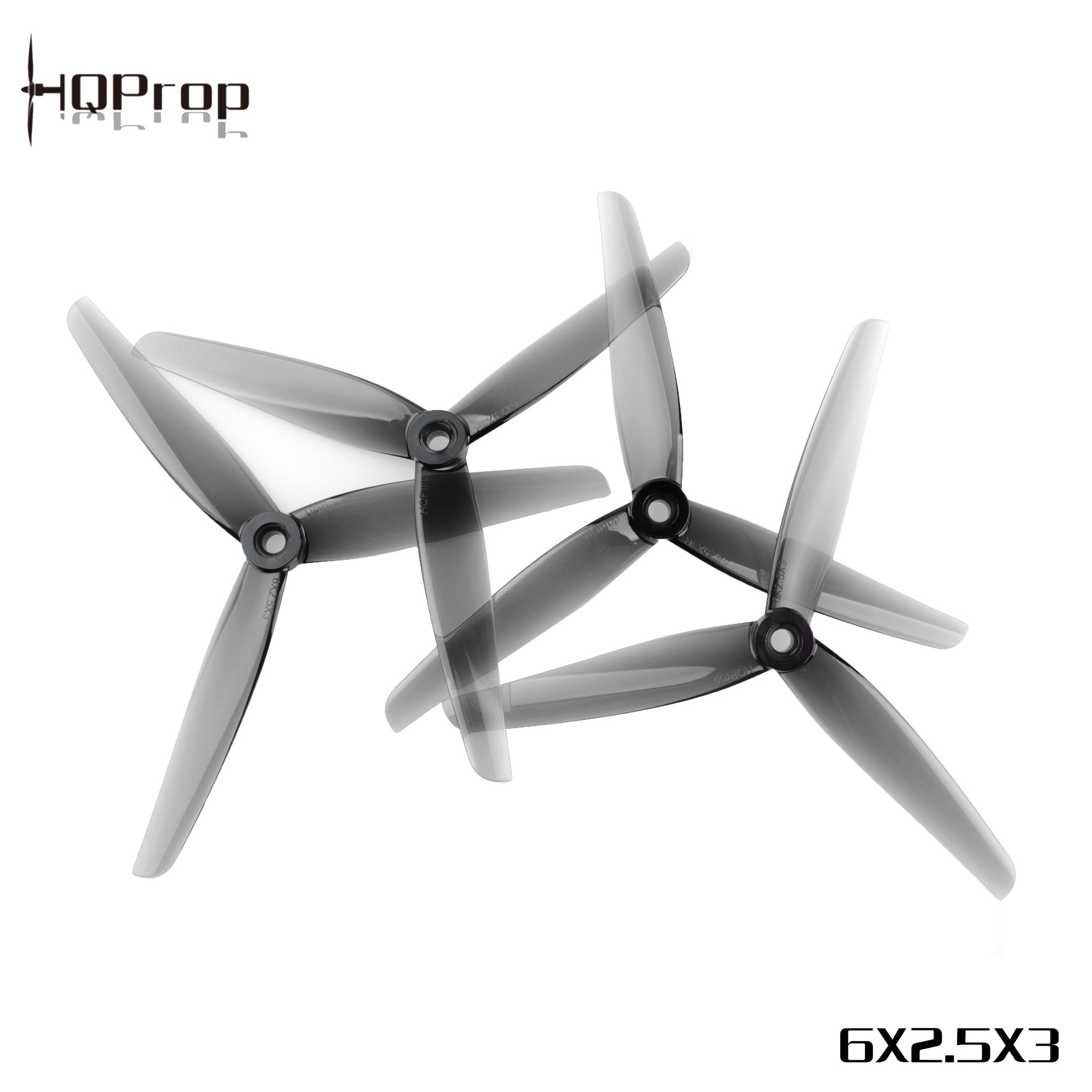 HQProp 6X2.5X3 淺灰色 （2 正＋2 反）-PC 聚碳酸酯｜FPV 螺旋槳