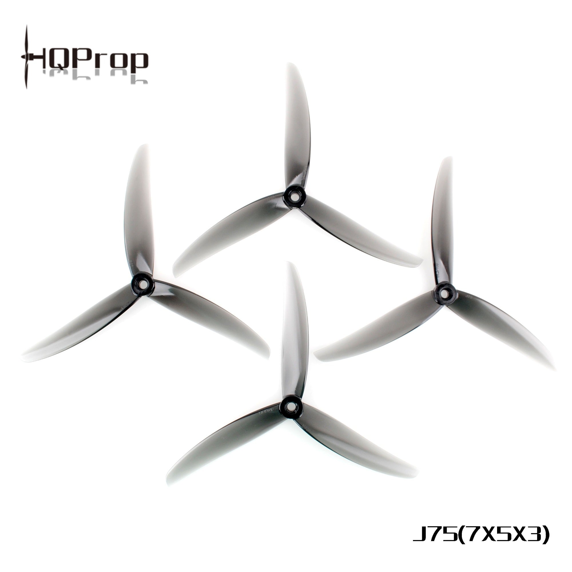 HQProp J75 7X5X3 淺灰色 （2 正＋2 反）-PC 聚碳酸酯｜FPV 螺旋槳