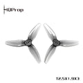 HQProp T2.5X1.9X3 灰色 （2 正＋2 反）-PC 聚碳酸酯｜FPV 螺旋槳