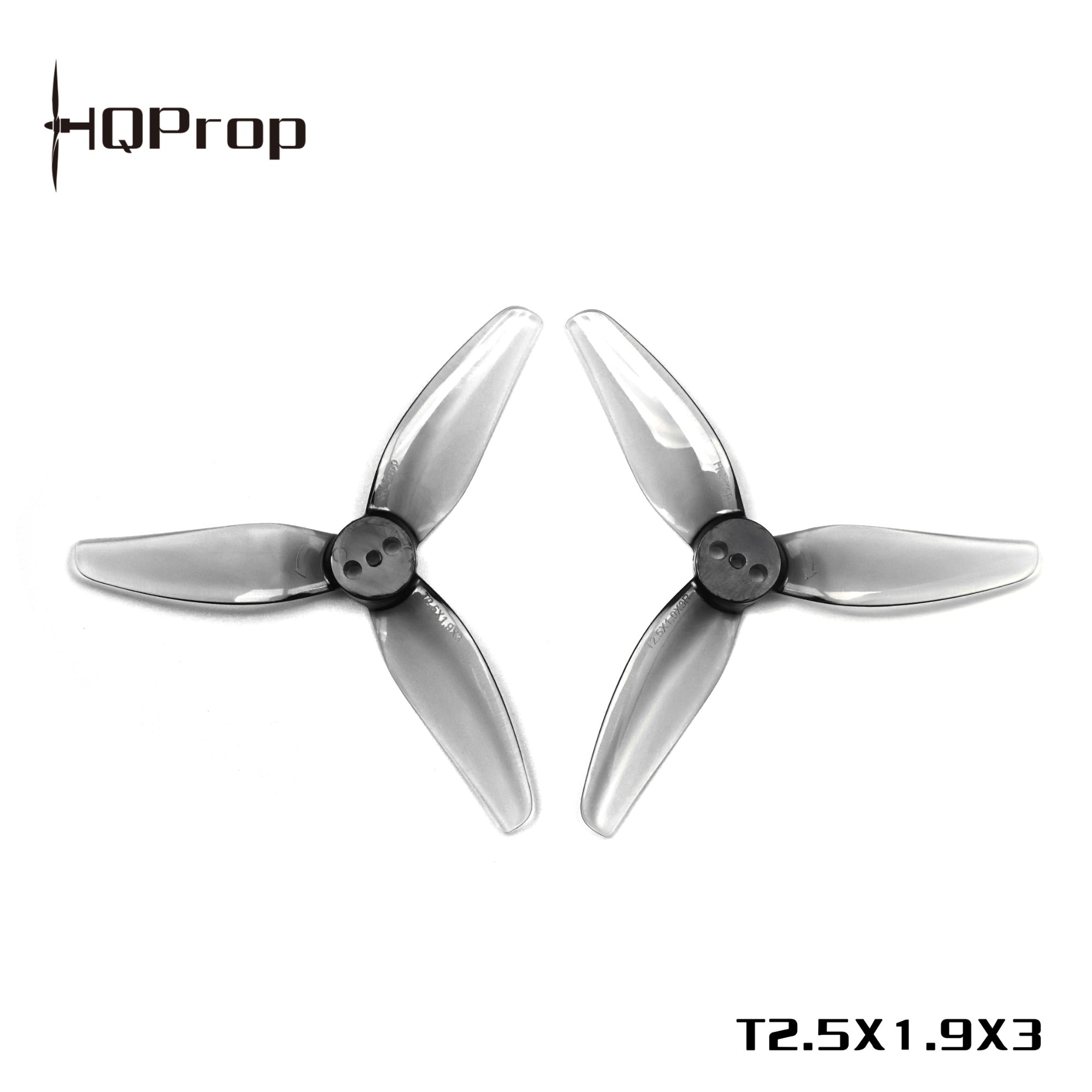 HQProp T2.5X1.9X3 灰色 （2 正＋2 反）-PC 聚碳酸酯｜FPV 螺旋槳