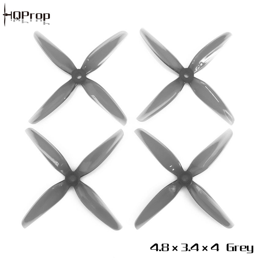 HQProp 4.8X3.4X4 灰色 （2 正＋2 反）-PC 聚碳酸酯｜FPV 螺旋槳