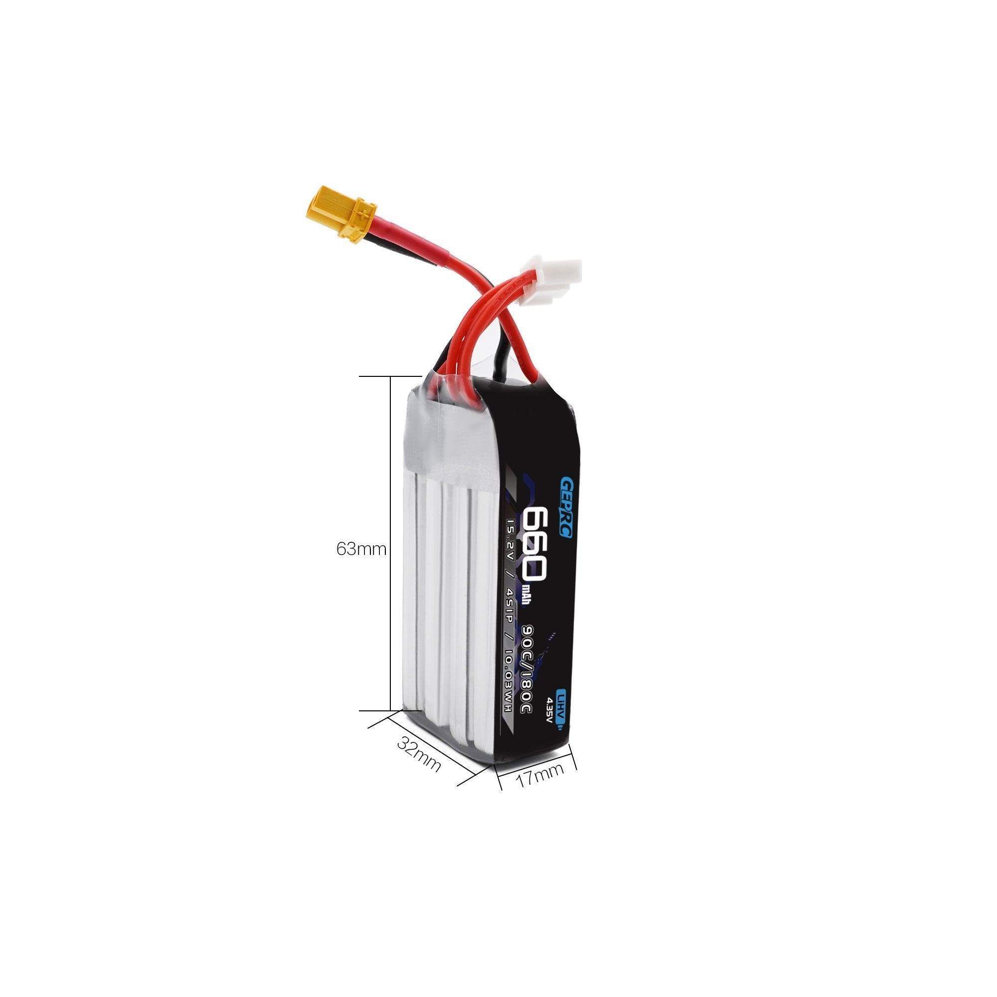 GEPRC 4S 660mAh 90/180C HV 3.8V/4.35V LiHV Battery