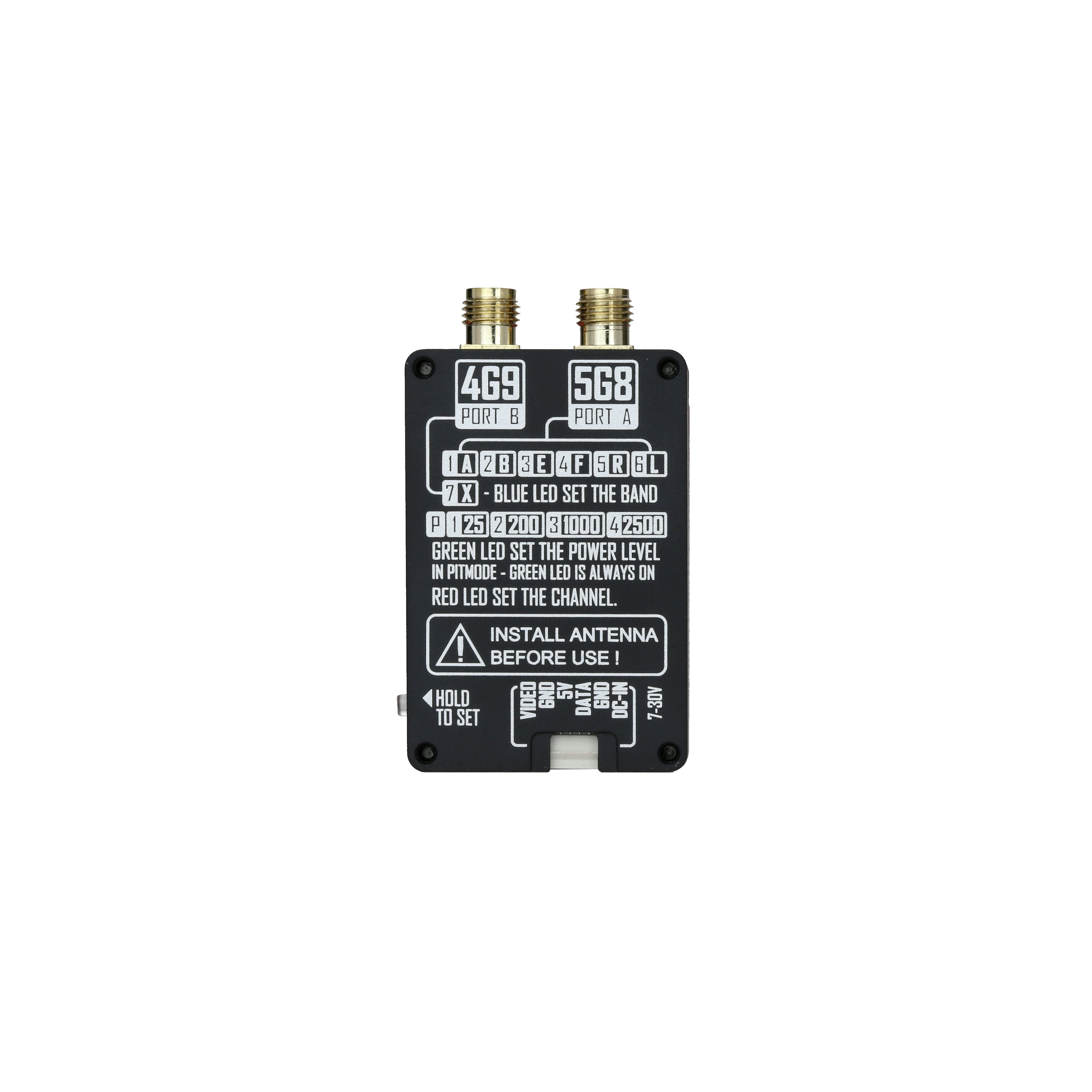 RUSHFPV 4.9／5.8GHz 雙頻 2.5W｜FPV 圖傳發射套裝