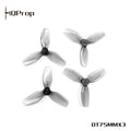 HQProp DT75MMX3 for 涵道穿越機 灰色 （2 正＋2 反）-PC 聚碳酸酯｜FPV 螺旋槳