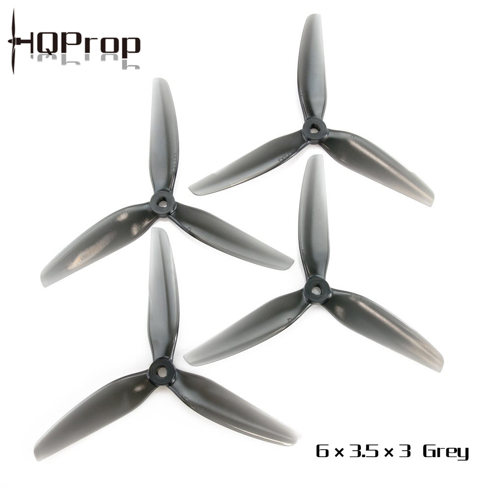 HQProp 6X3.5X3 淺灰色 （2 正＋2 反）-PC 聚碳酸酯-POPO｜FPV 螺旋槳
