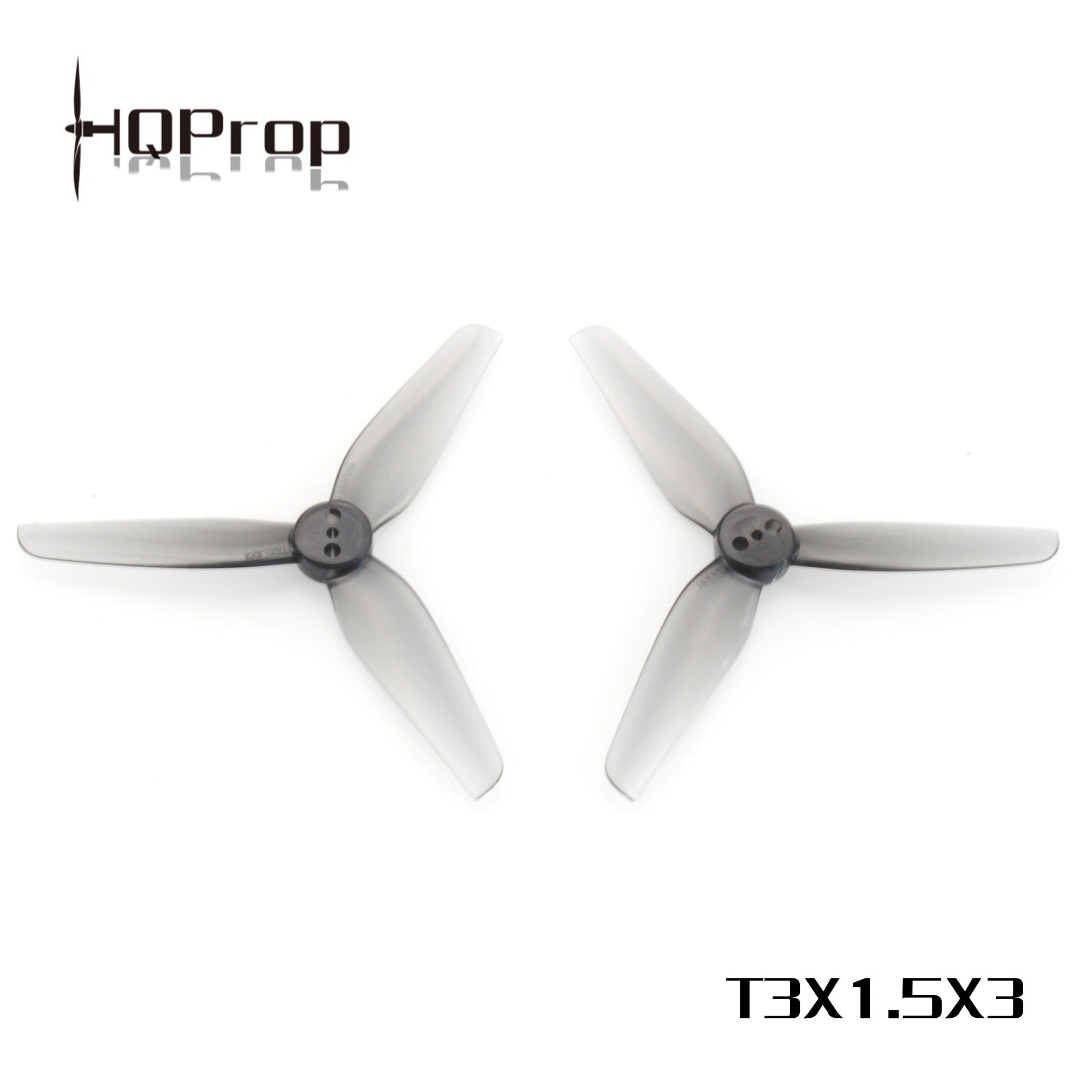HQProp 耐用螺旋槳 T3X1.5X3 灰色 （2 正＋2 反）-PC 聚碳酸酯｜FPV 螺旋槳