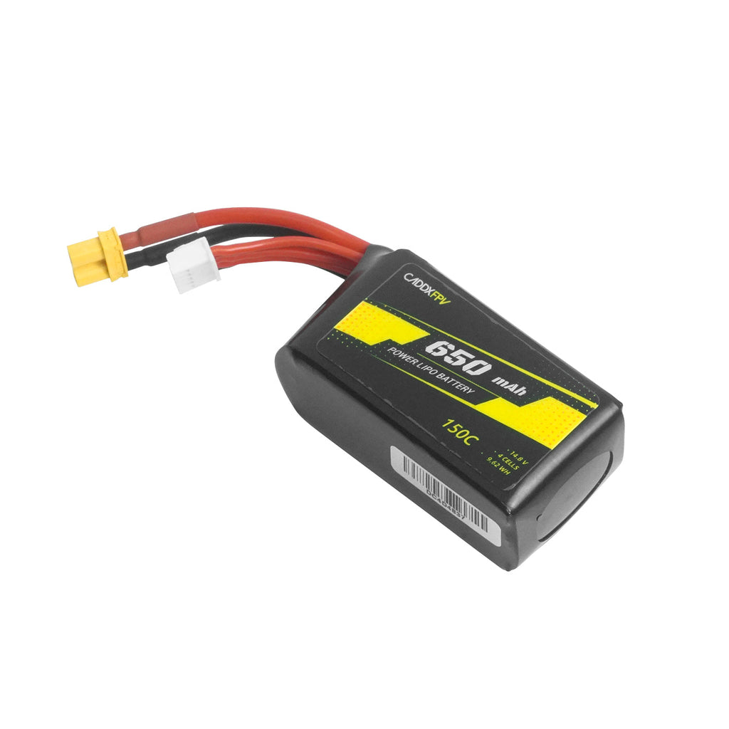 CaddxFPV 650mAh 4S 14.8V 150C FPV Lipo 電池｜FPV 電池與充電配件