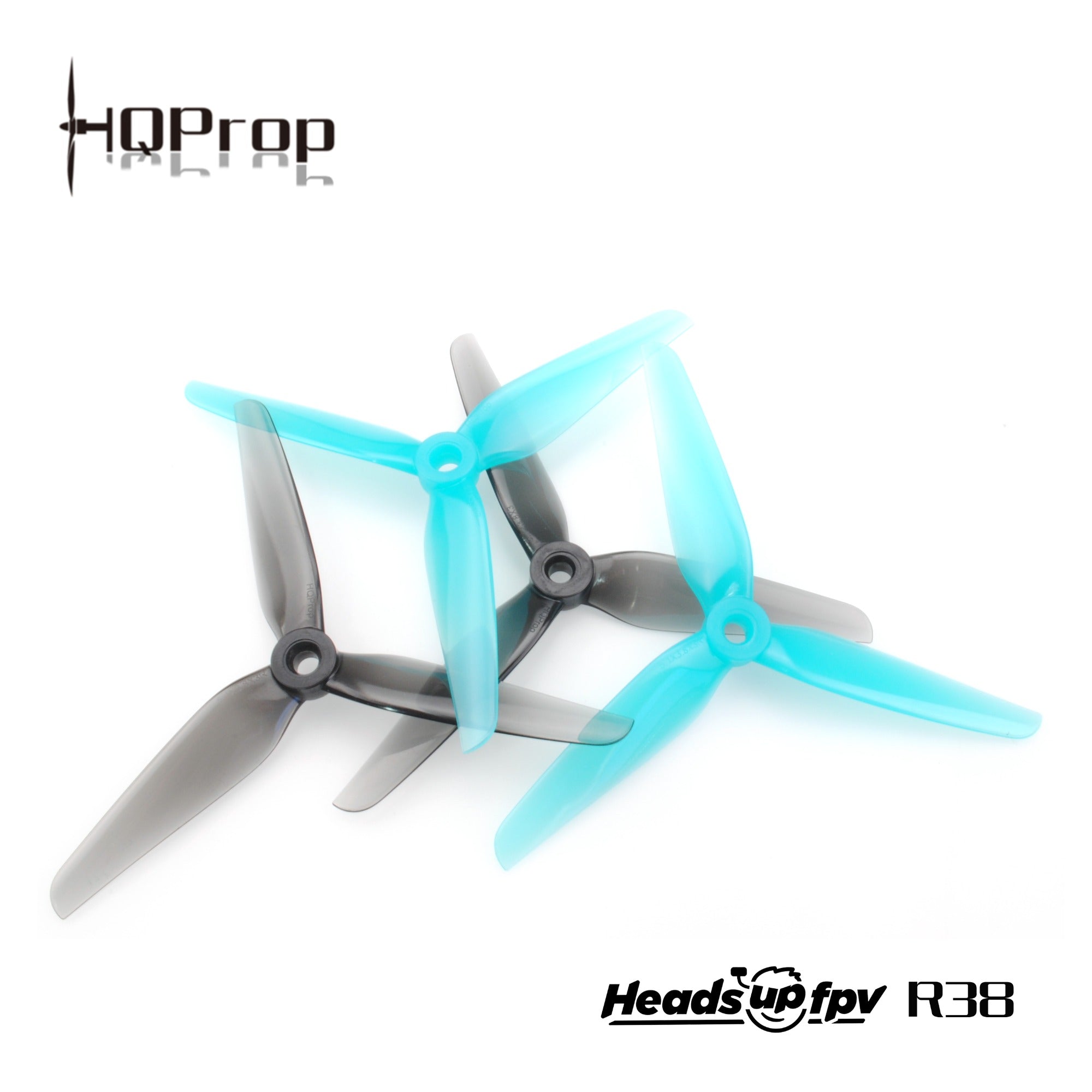 HQProp HeadsUp Racing 螺旋槳 R38 （2 正＋2 反）-PC 聚碳酸酯｜FPV 螺旋槳