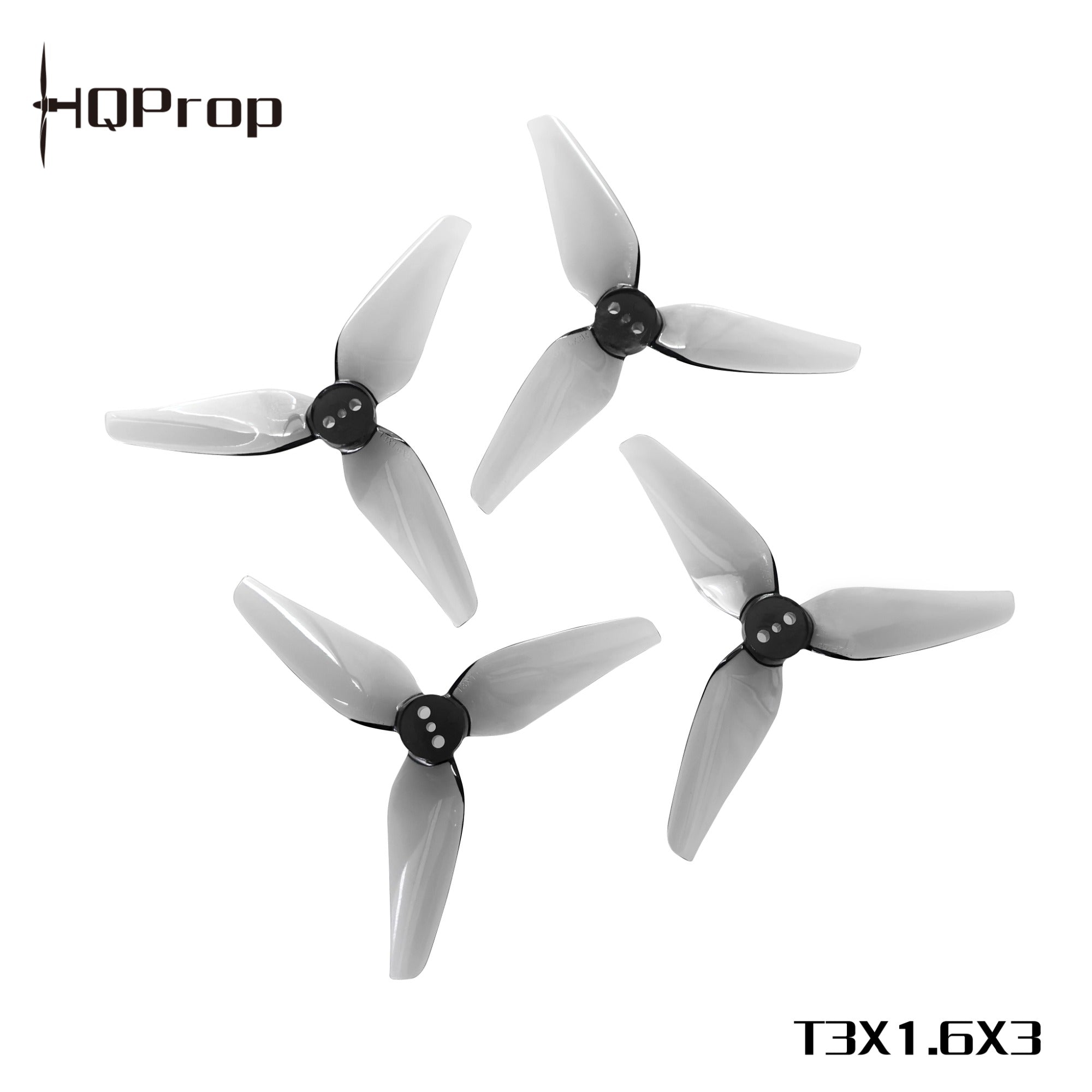 HQProp T3X1.6X3 灰色 （2 正＋2 反）-PC 聚碳酸酯｜FPV 螺旋槳