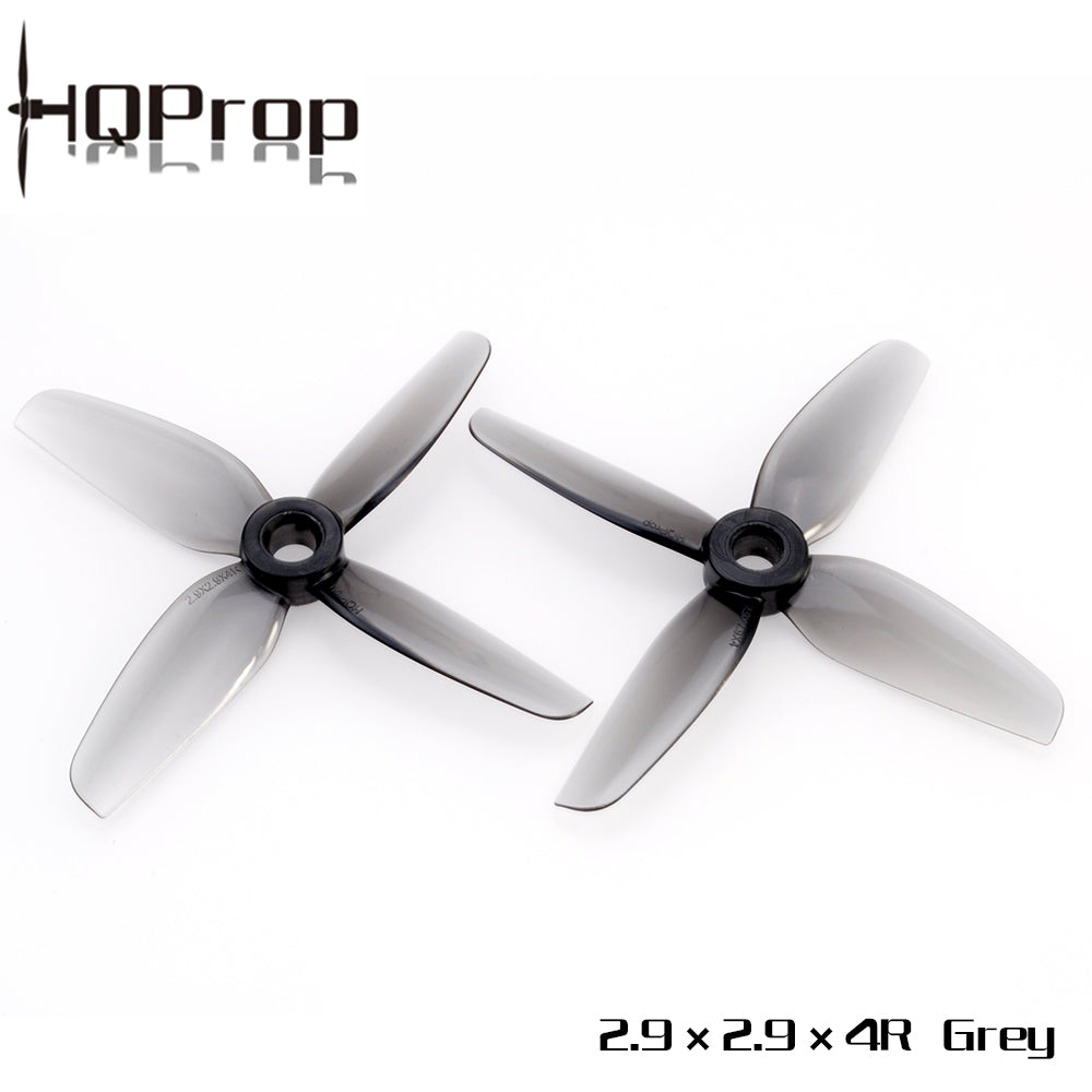 HQProp 耐用螺旋槳 2.9X2.9X4 灰色 （2 正＋2 反）-PC 聚碳酸酯｜FPV 螺旋槳