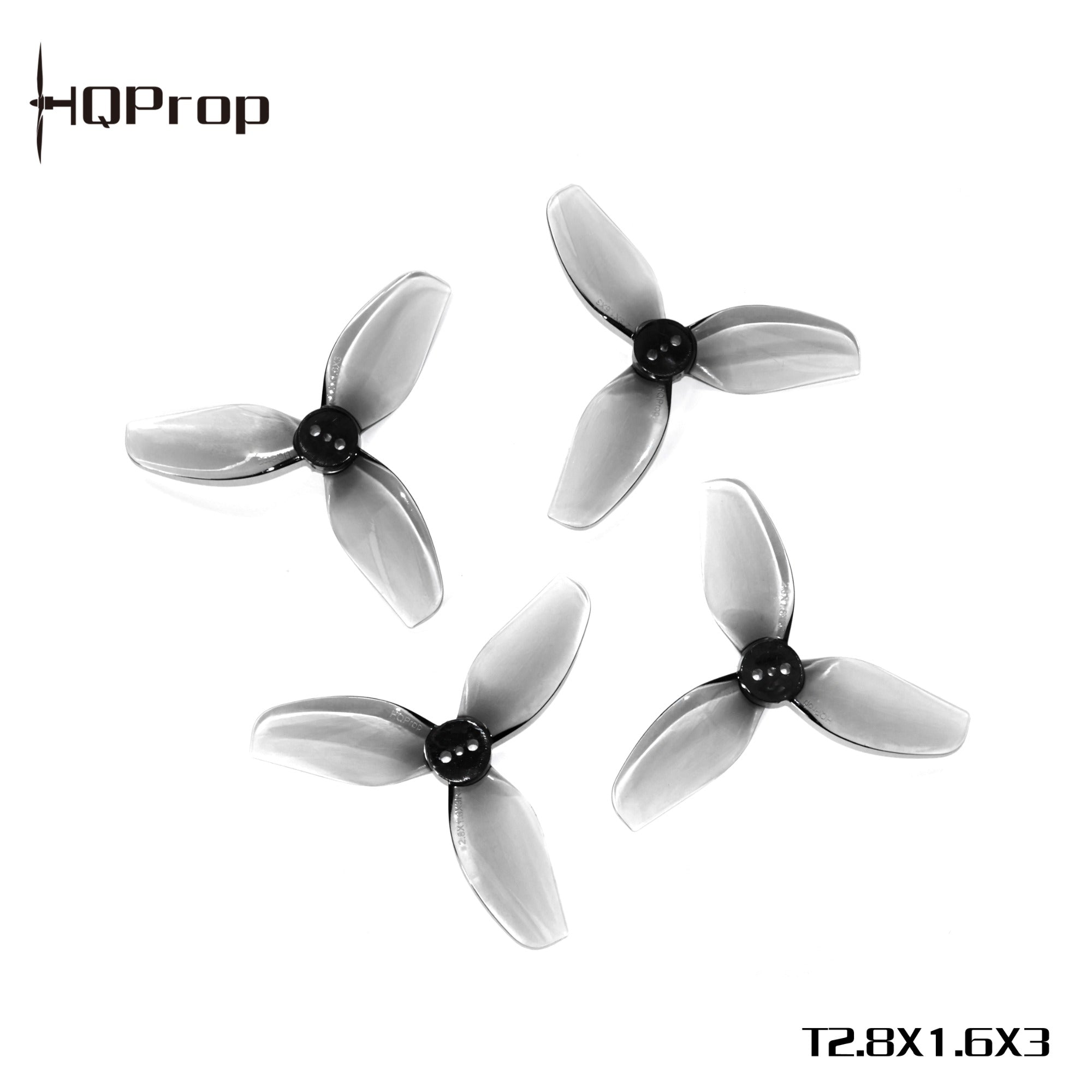 HQProp T2.8X1.6X3 灰色 （2 正＋2 反）-PC 聚碳酸酯｜FPV 螺旋槳