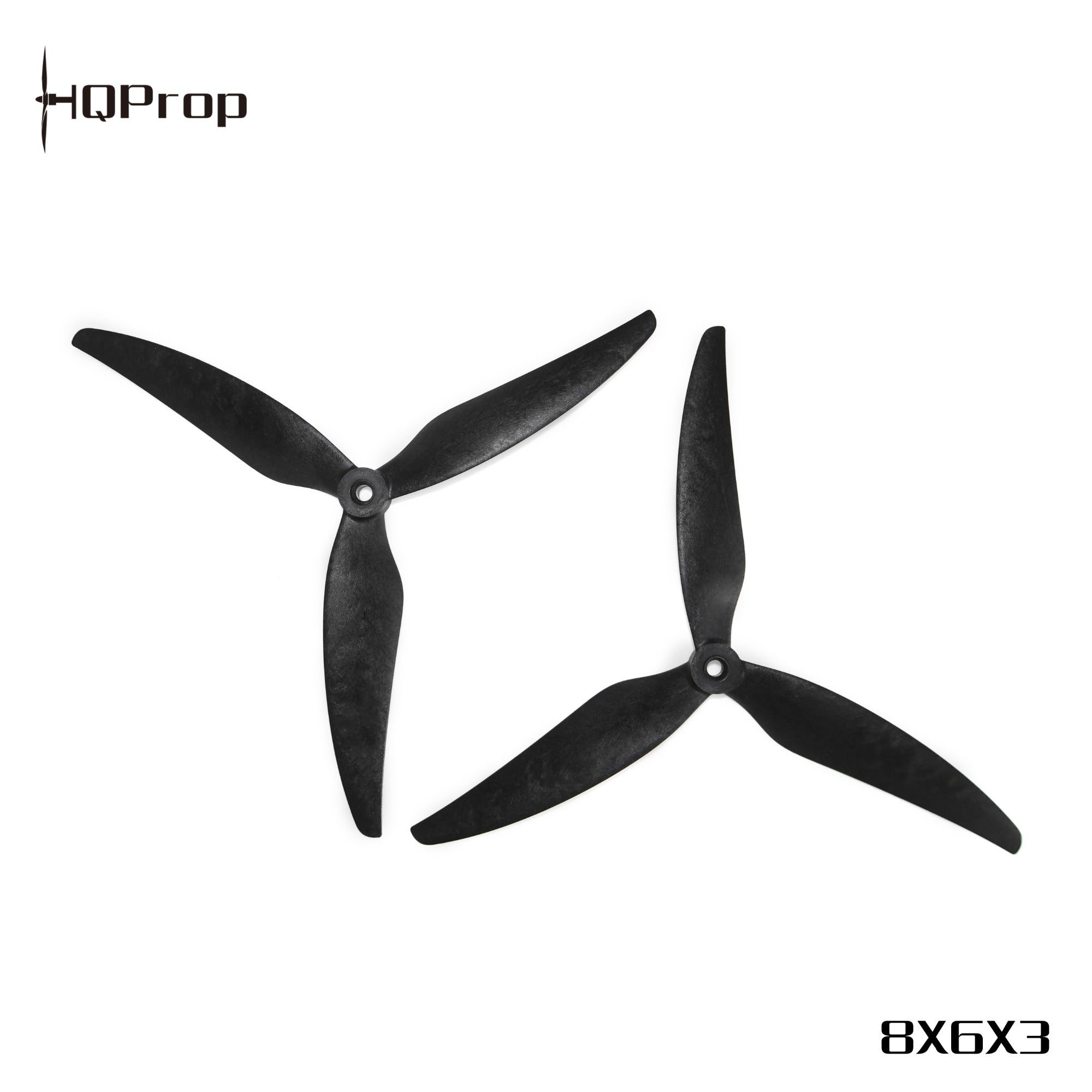 HQProp MacroQuad 螺旋槳 8X6X3（2 正＋2 反） 黑色-玻纖強化尼龍｜FPV 螺旋槳
