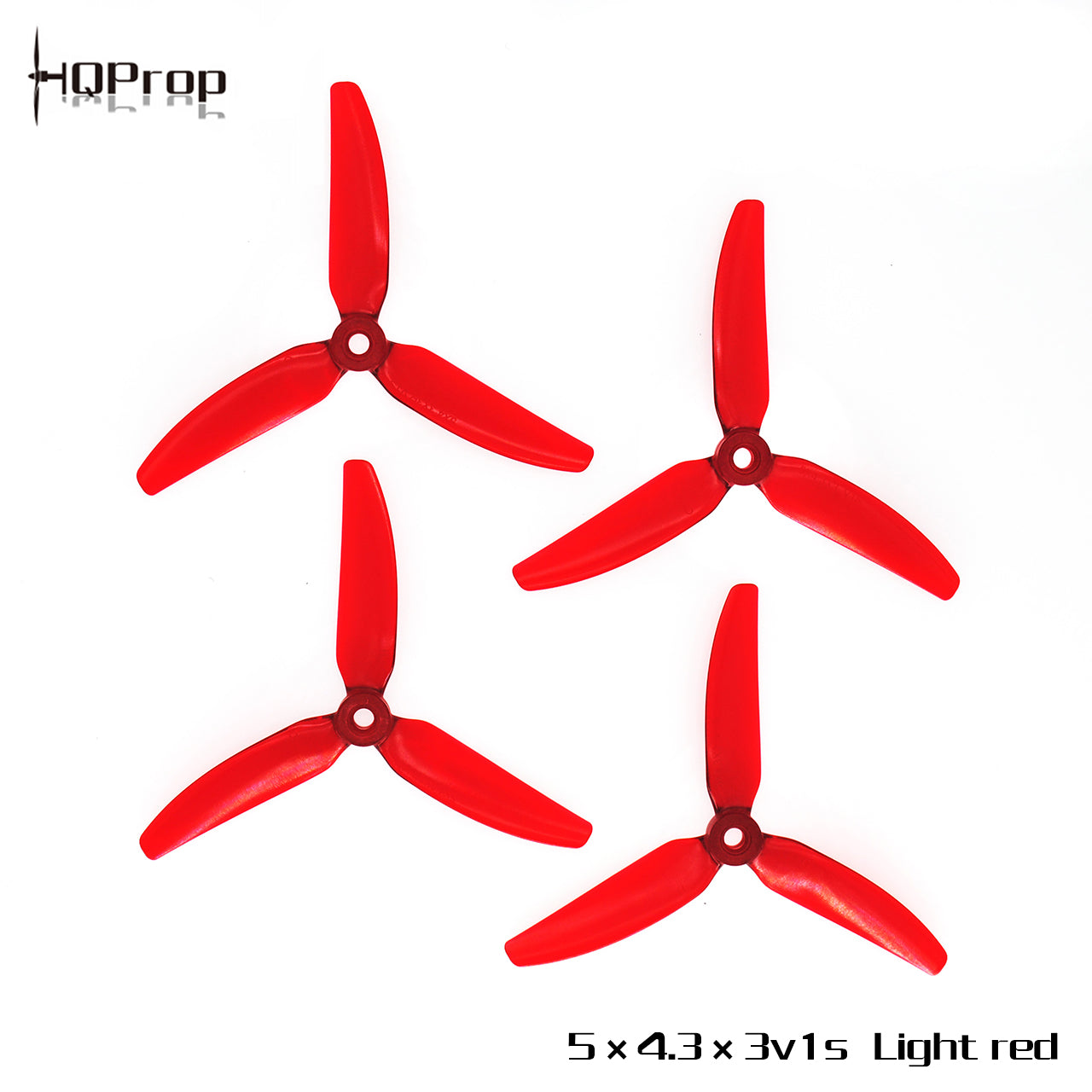 HQProp 5X4.3X3V1S （2 正＋2 反）-PC 聚碳酸酯｜FPV 螺旋槳