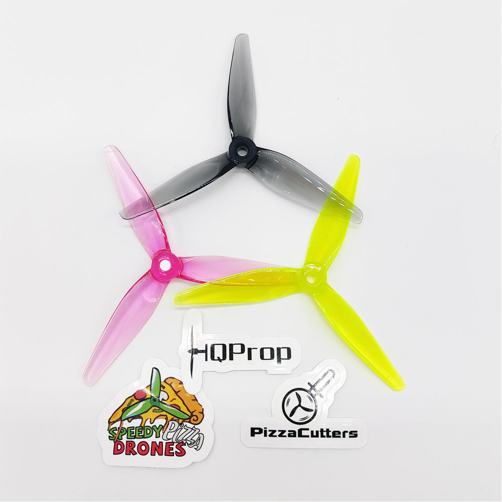 HQProp PizzaCutters 5037 （2 正＋2 反）-PC 聚碳酸酯｜FPV 螺旋槳