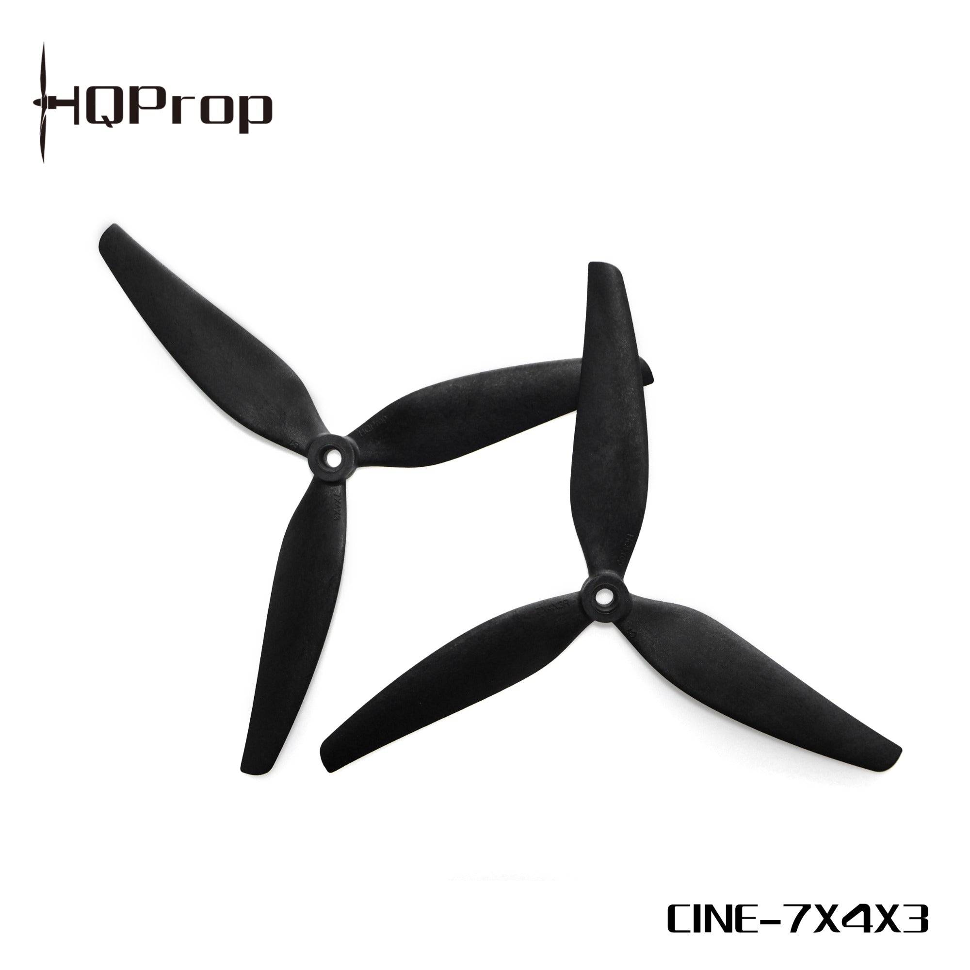 HQProp Cine7(7X4X3) （2 正＋2 反） 黑色-玻纖強化尼龍｜FPV 螺旋槳