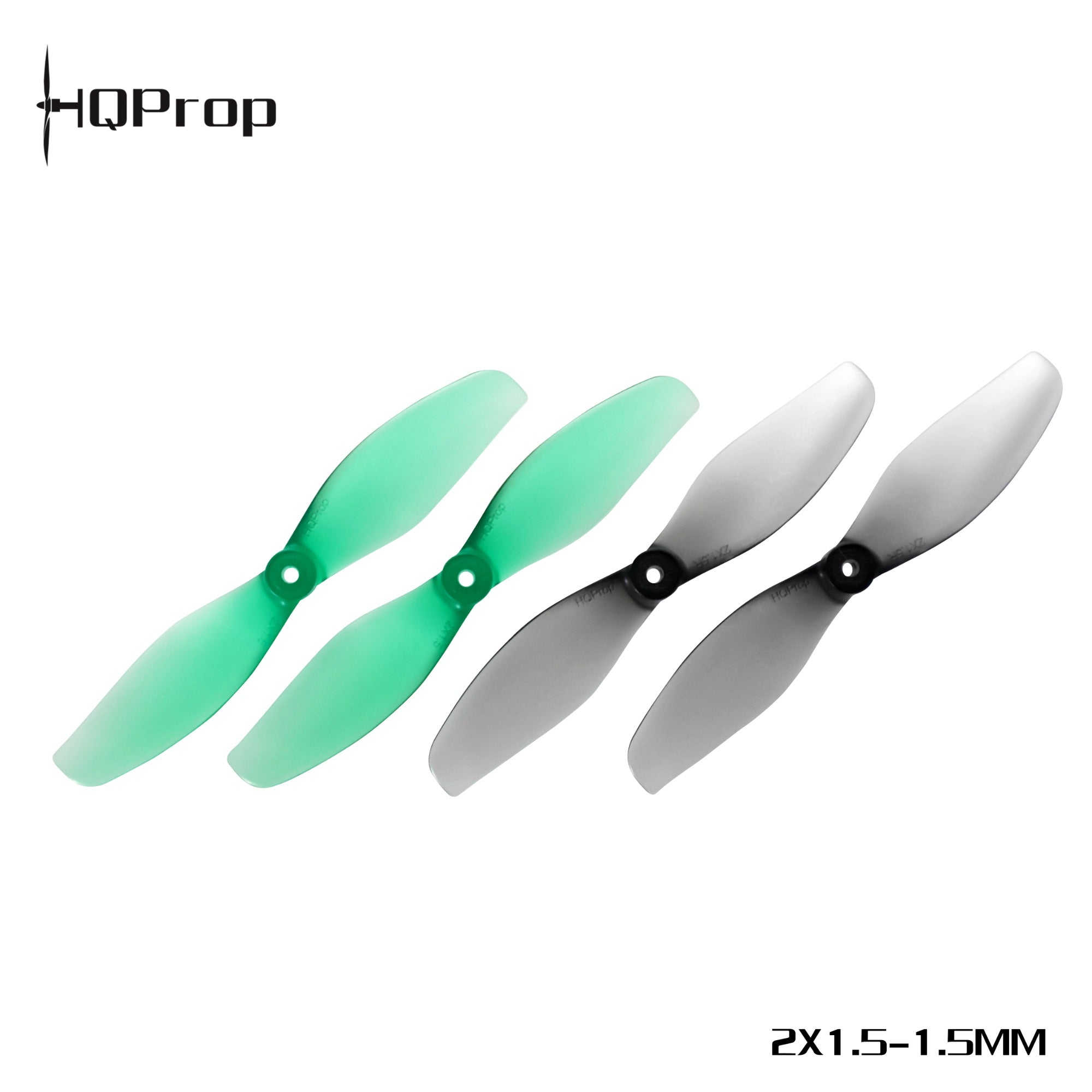 HQProp 2X1.5 (51MM) （2 正＋2 反）-PC 聚碳酸酯-1.5MM 軸孔｜FPV 螺旋槳
