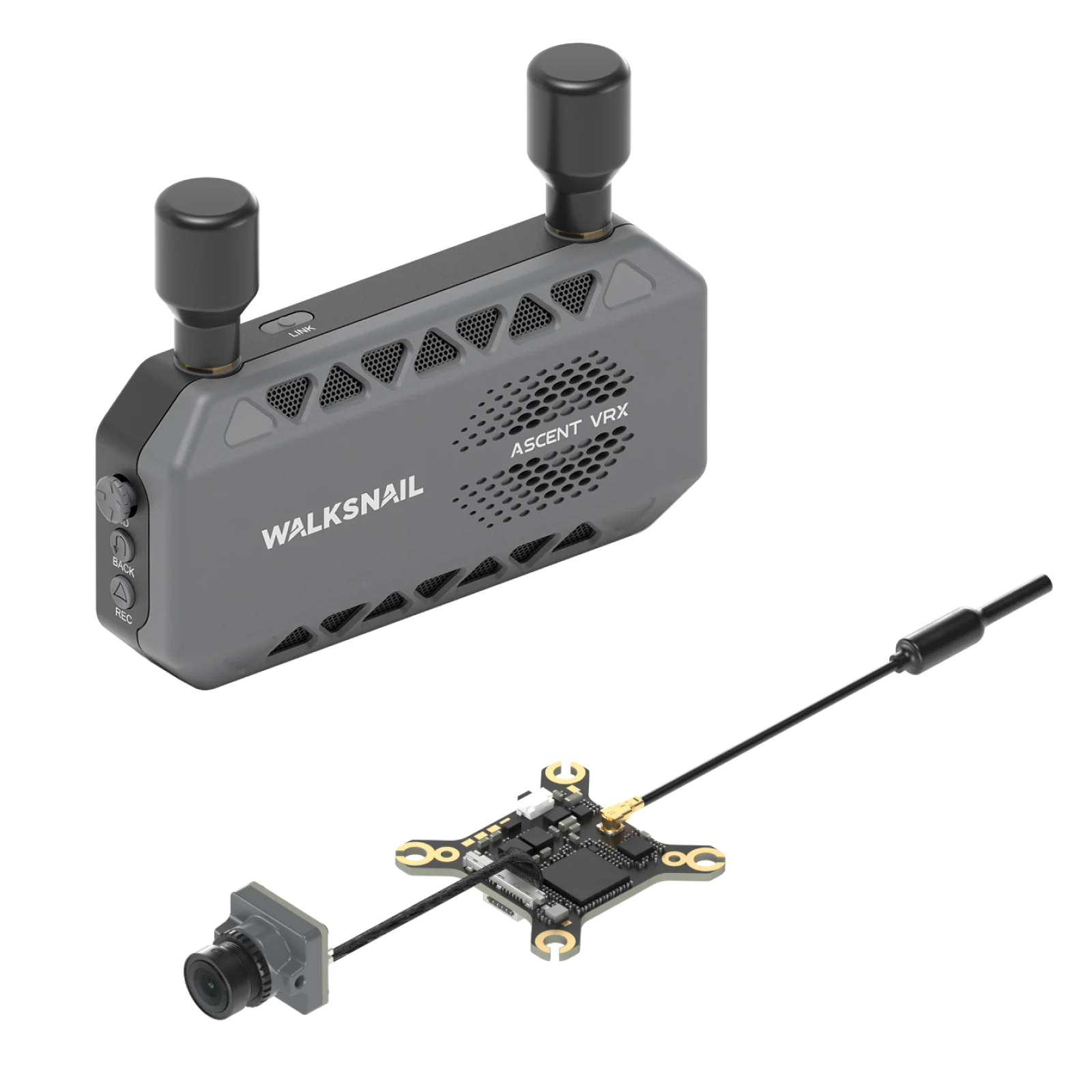 CaddxFPV Walksnail Ascent VRX 圖傳接收器 ＋ Lite VTX 套裝｜數位 FPV 圖傳套裝