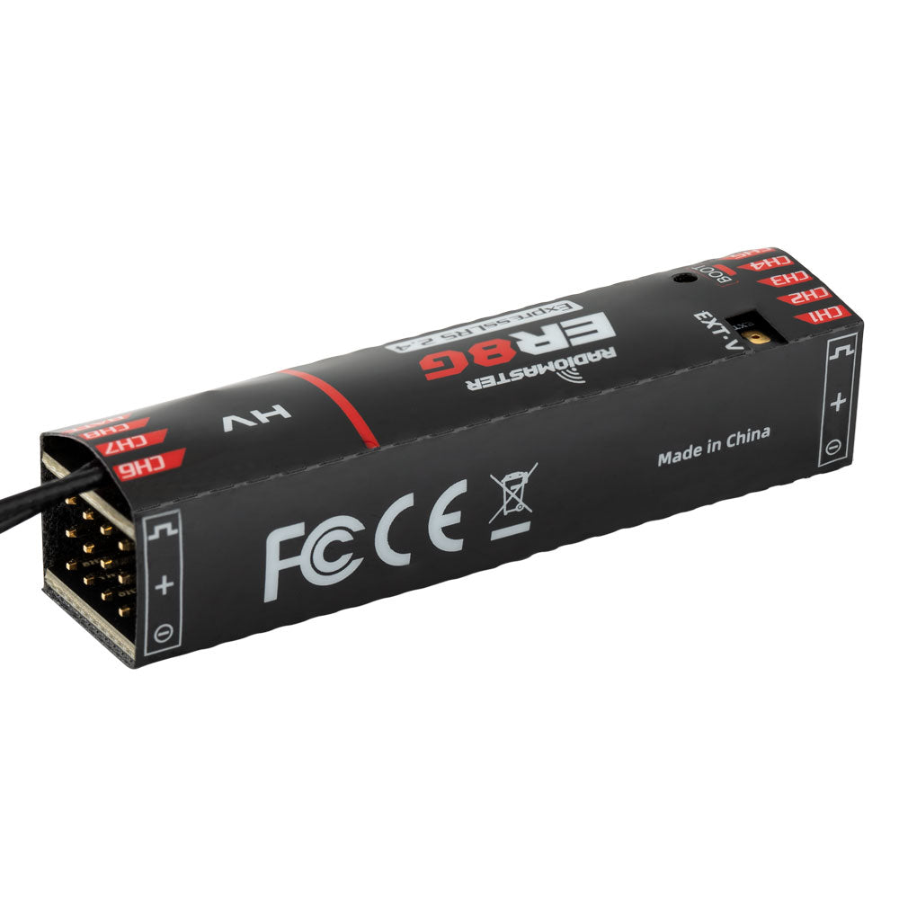RadioMaster ER8G／ER8GV 2.4GHz ELRS PWM 8 通道接收機